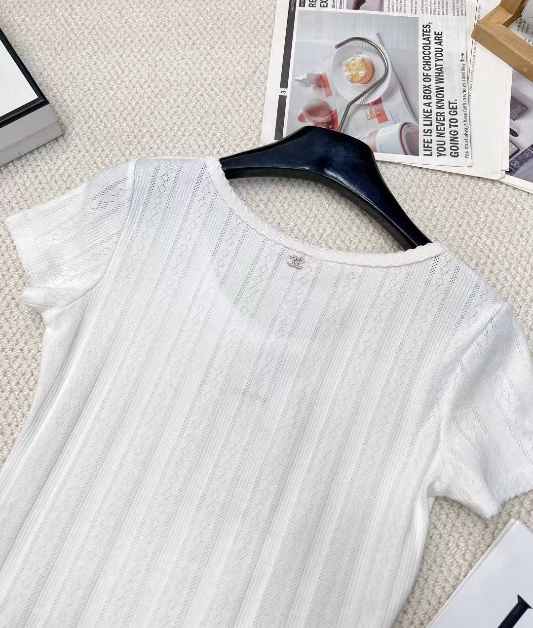 New style fungus neckline short sleeves
