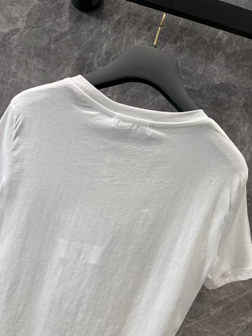 Reverse butterfly lettering print T-shirt