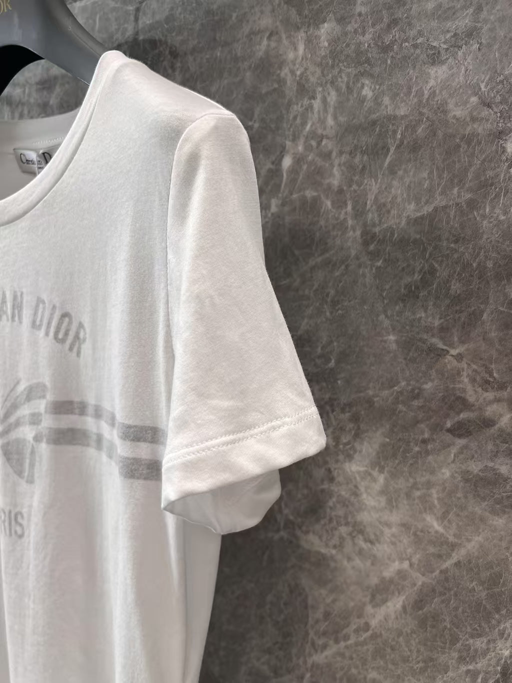 Reverse butterfly lettering print T-shirt