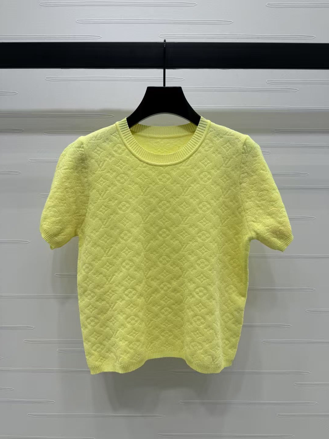 Monogram logo knitted short sleeves