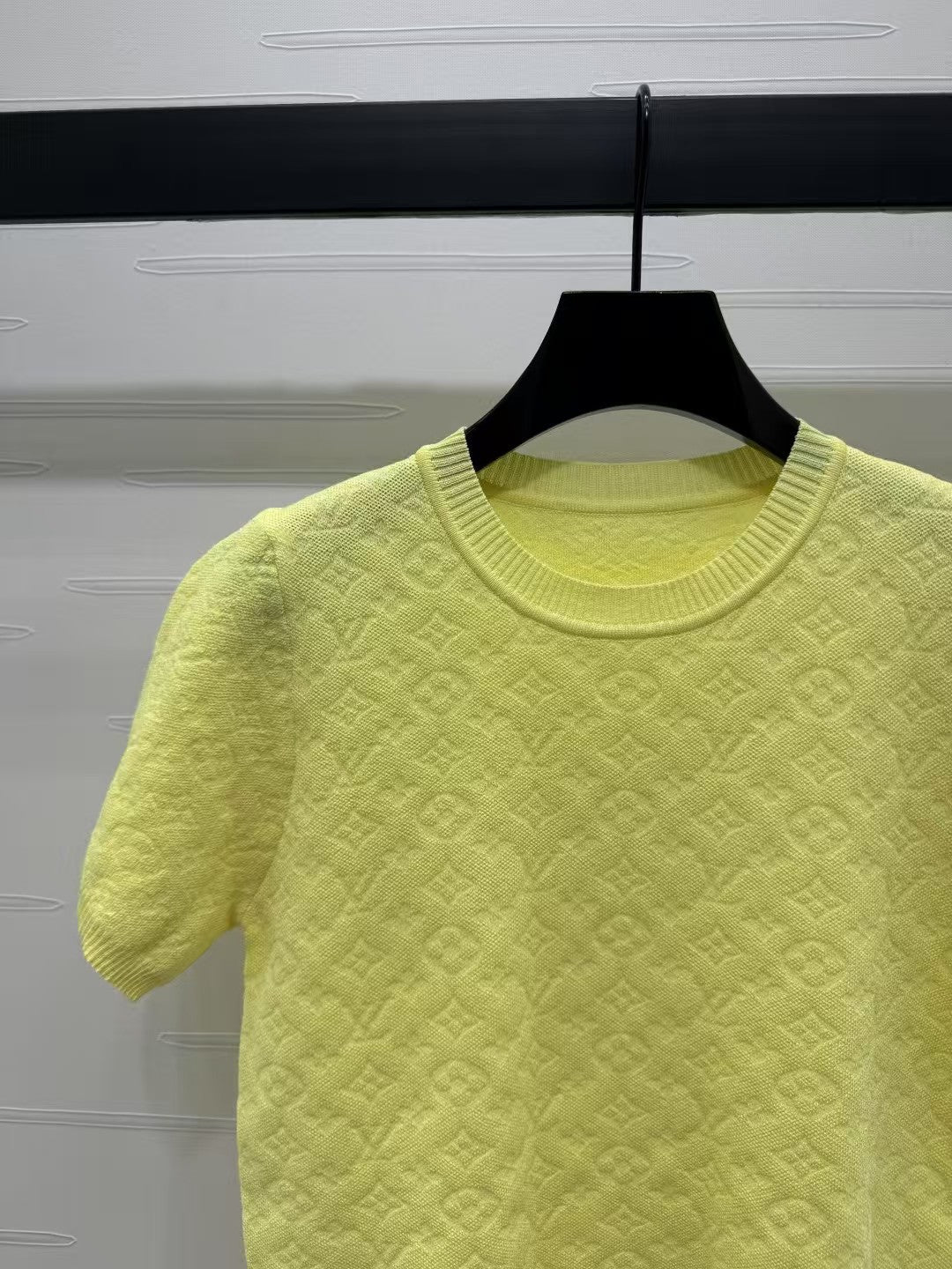 Monogram logo knitted short sleeves