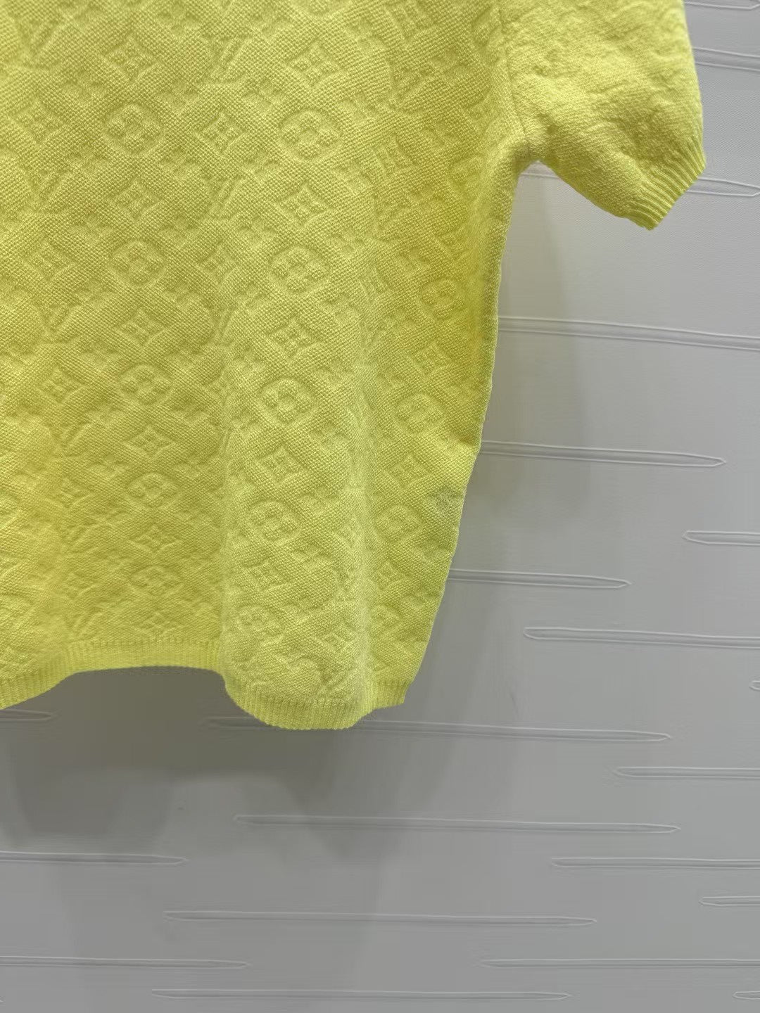 Monogram logo knitted short sleeves