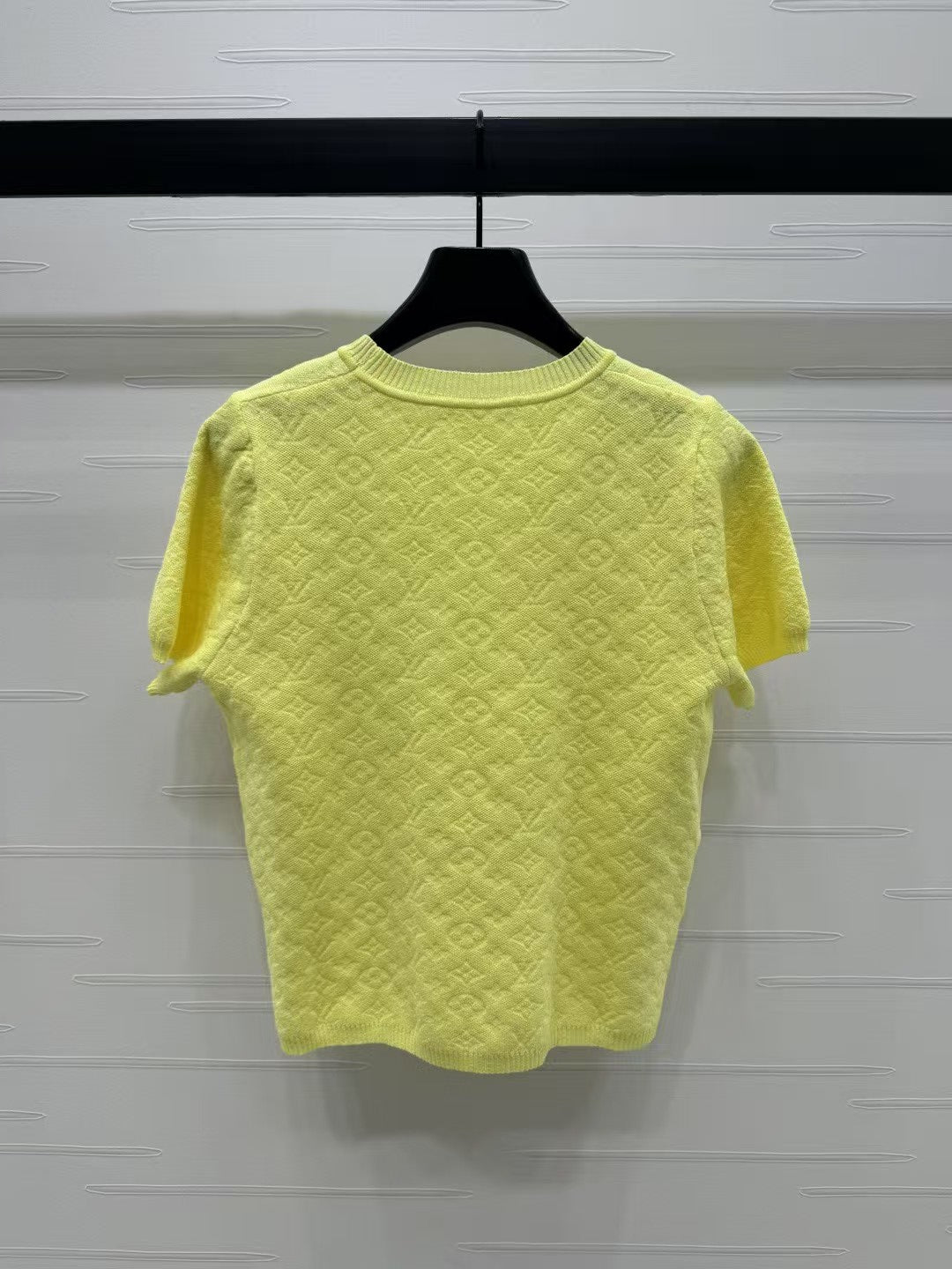 Monogram logo knitted short sleeves