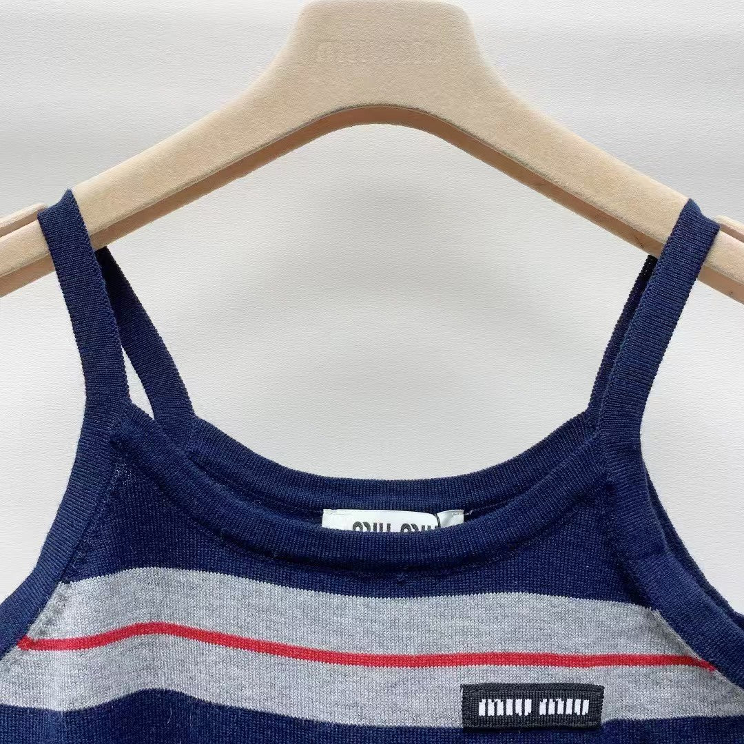 25ss new letter striped vest