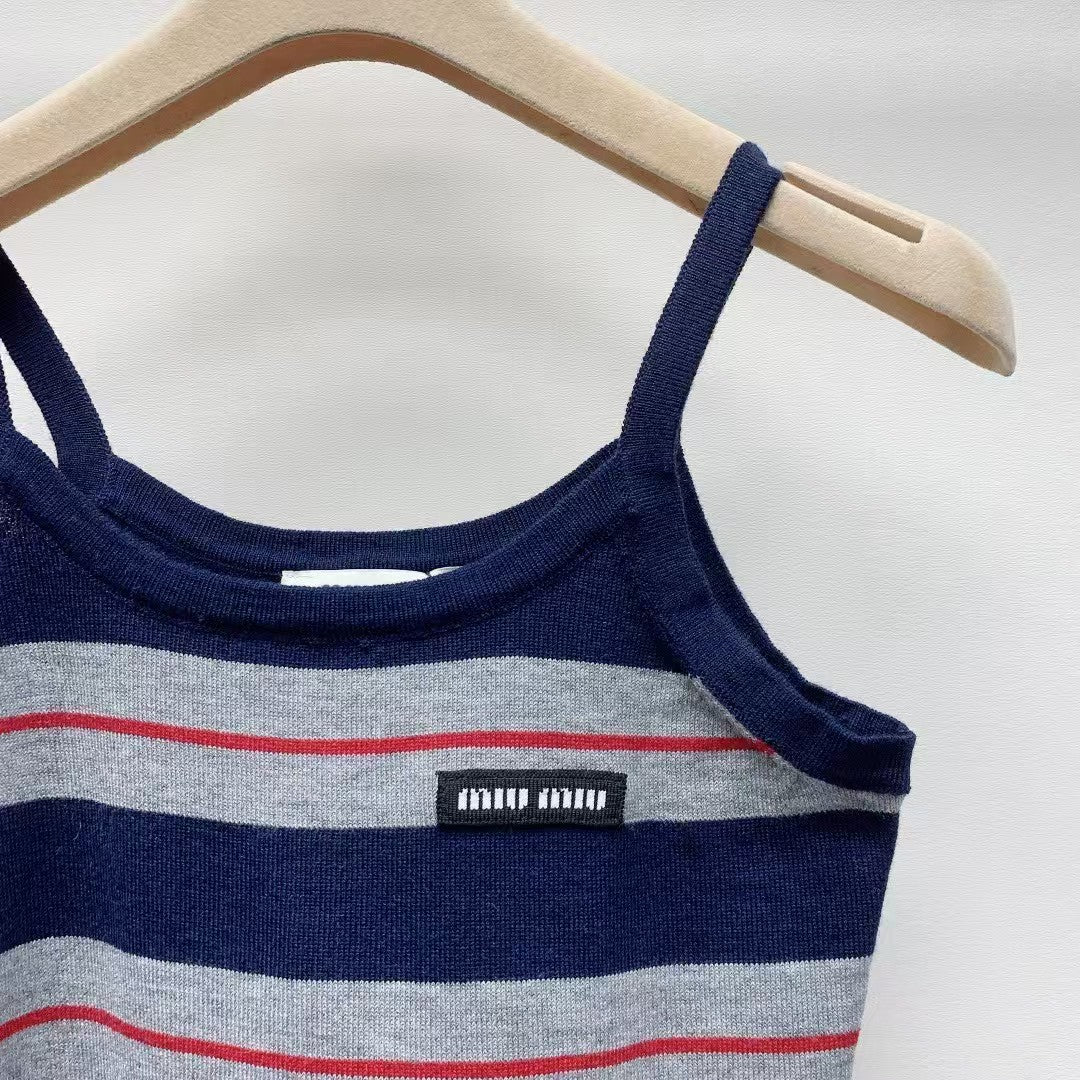 25ss new letter striped vest