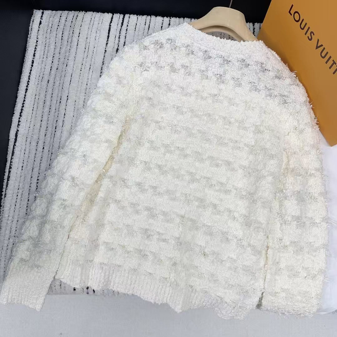 25ss custom buttoned knitted sweater cardigan