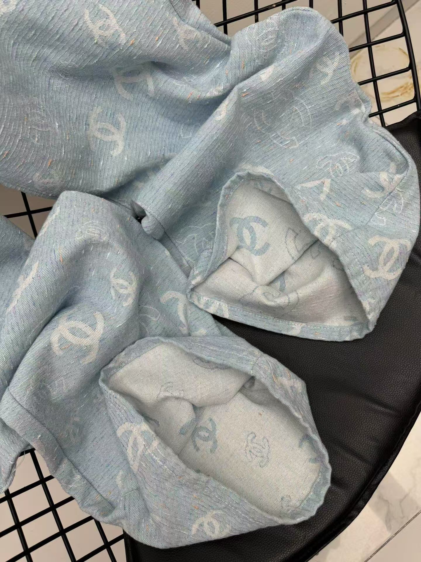 25ss jacquard all over print straight jeans