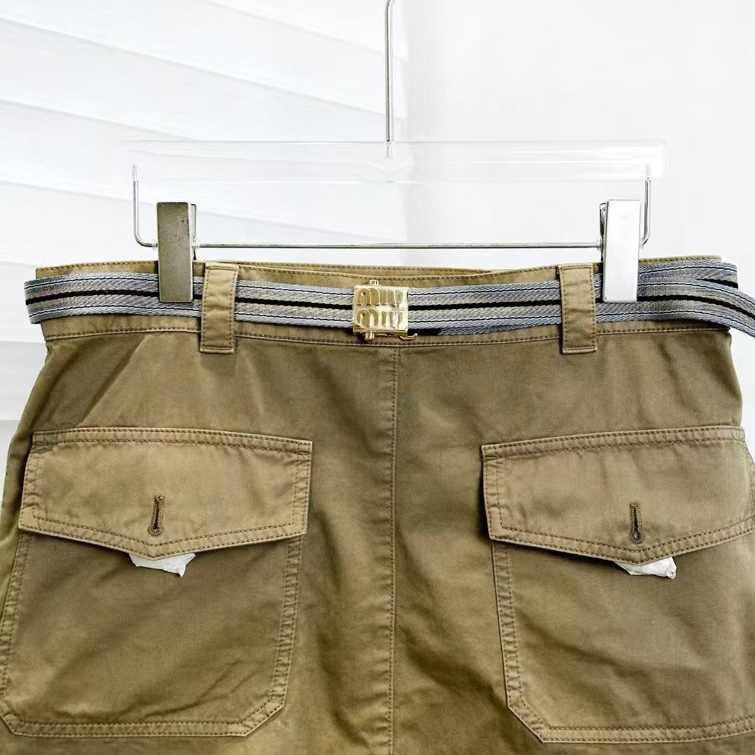 25ss cargo pocket belt skirt