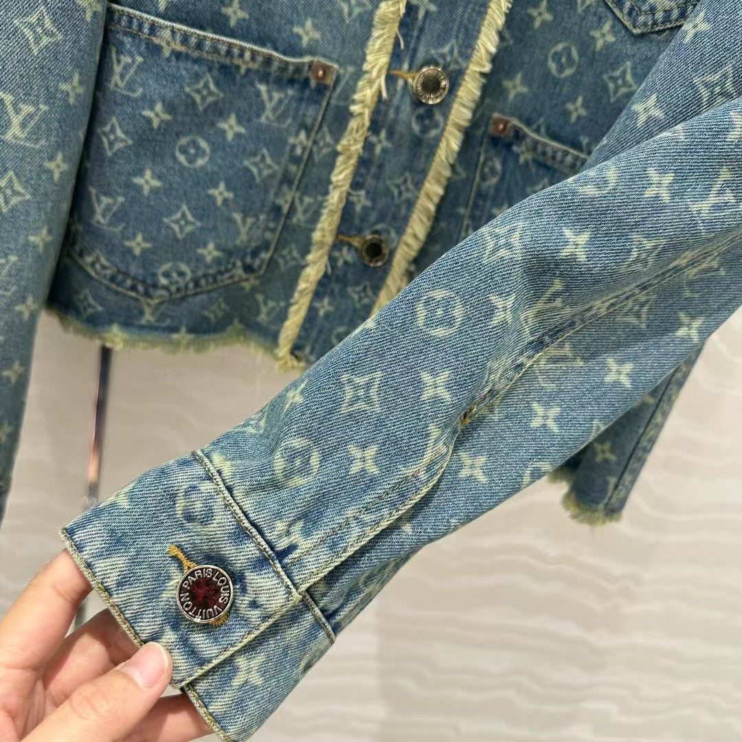 25 Early Spring Jacquard Denim Jacket