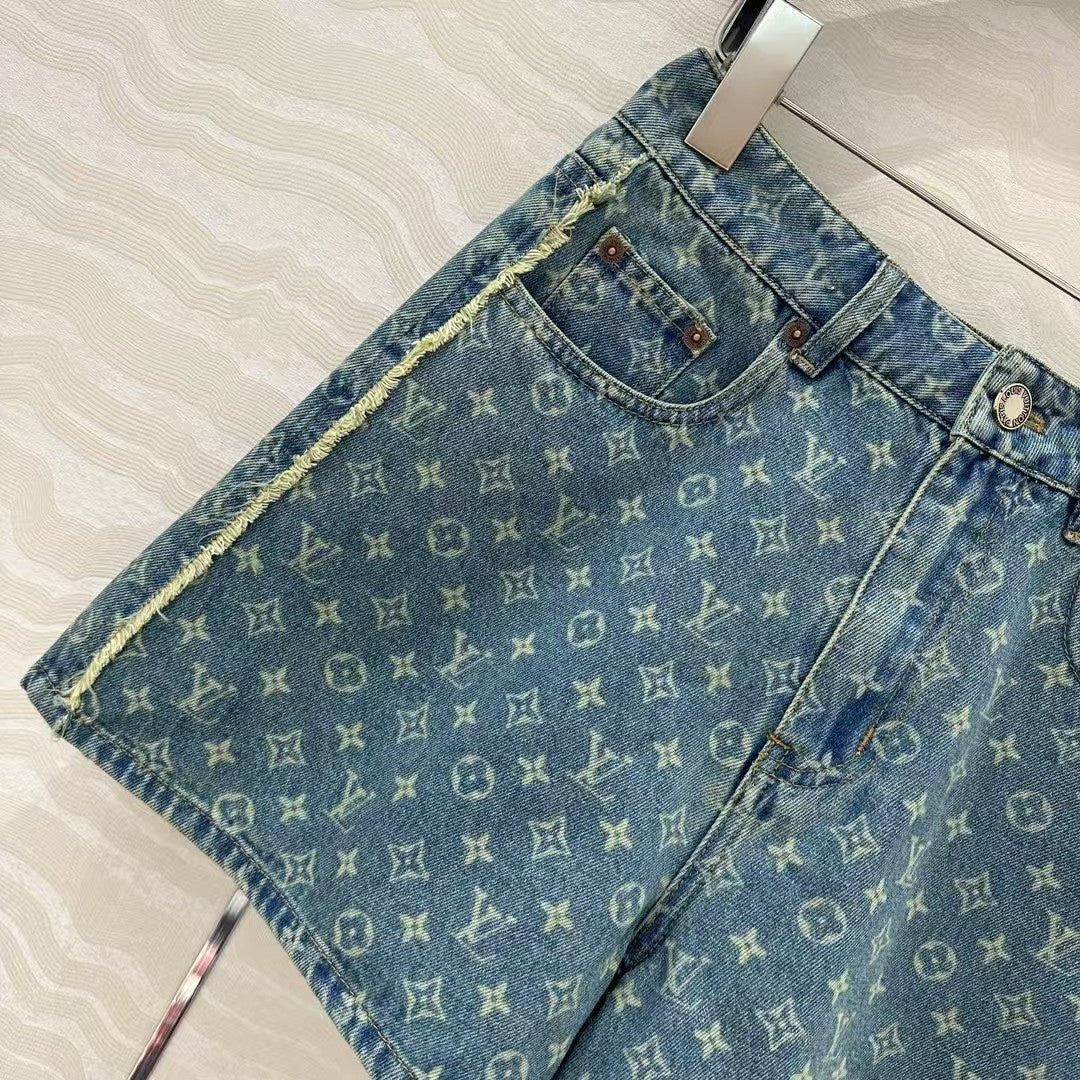 25 Early Spring Jacquard Denim Shorts