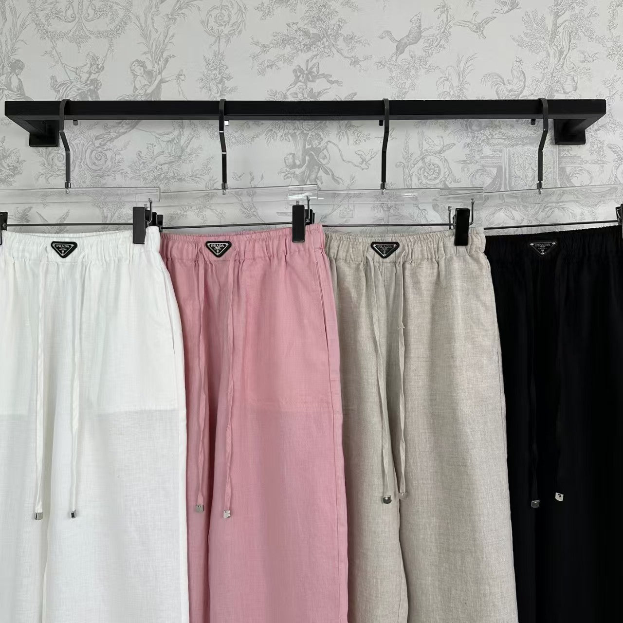 25 Early Spring Linen Elastic Waist Wide Leg Pants