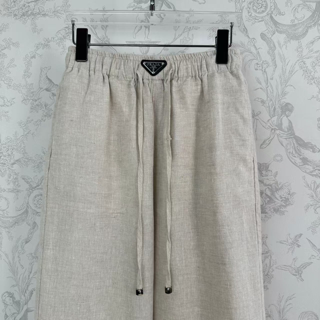 25 Early Spring Linen Elastic Waist Wide Leg Pants