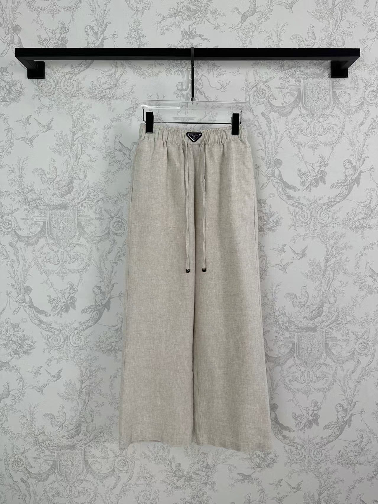 25 Early Spring Linen Elastic Waist Wide Leg Pants