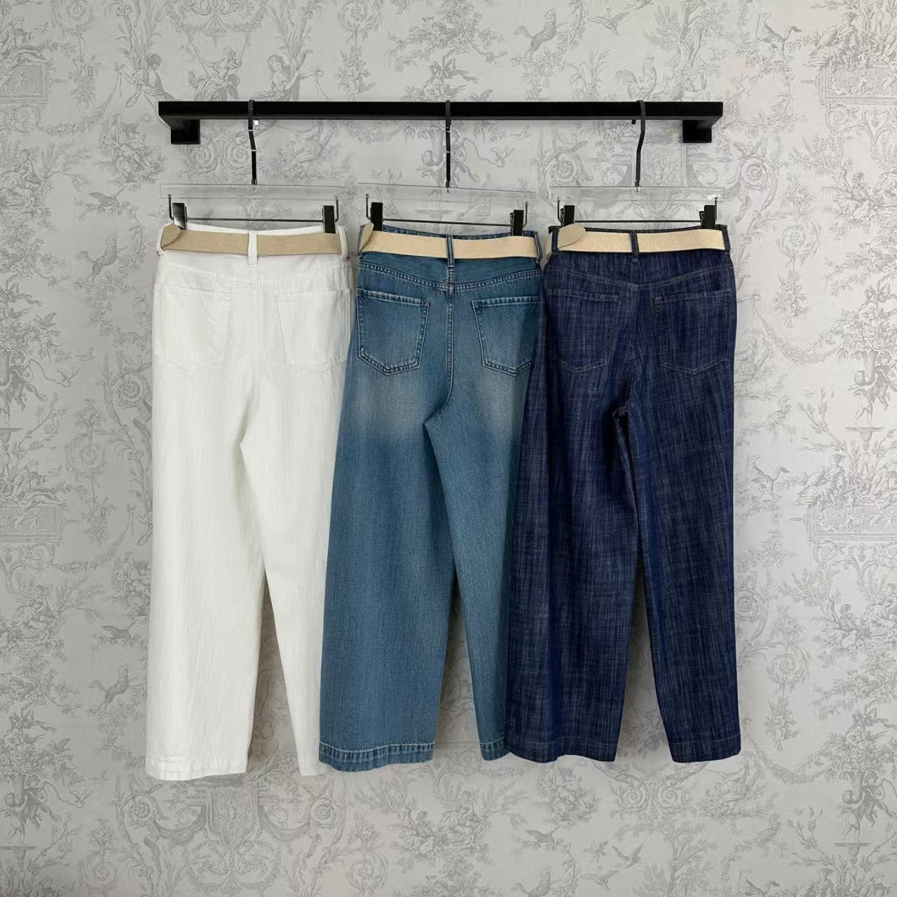 25 Early Spring Fashion Linen Denim Wide Leg Pants