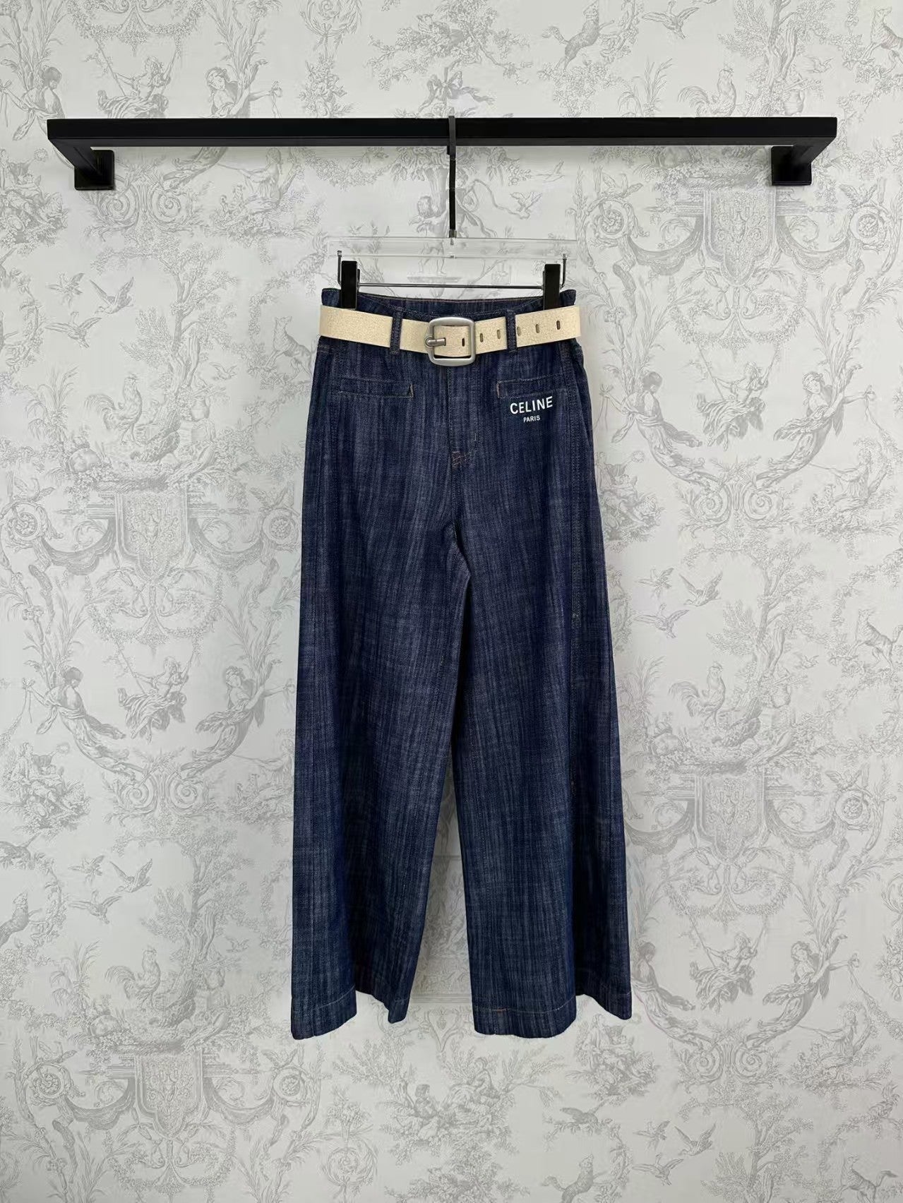 25 Early Spring Fashion Linen Denim Wide Leg Pants