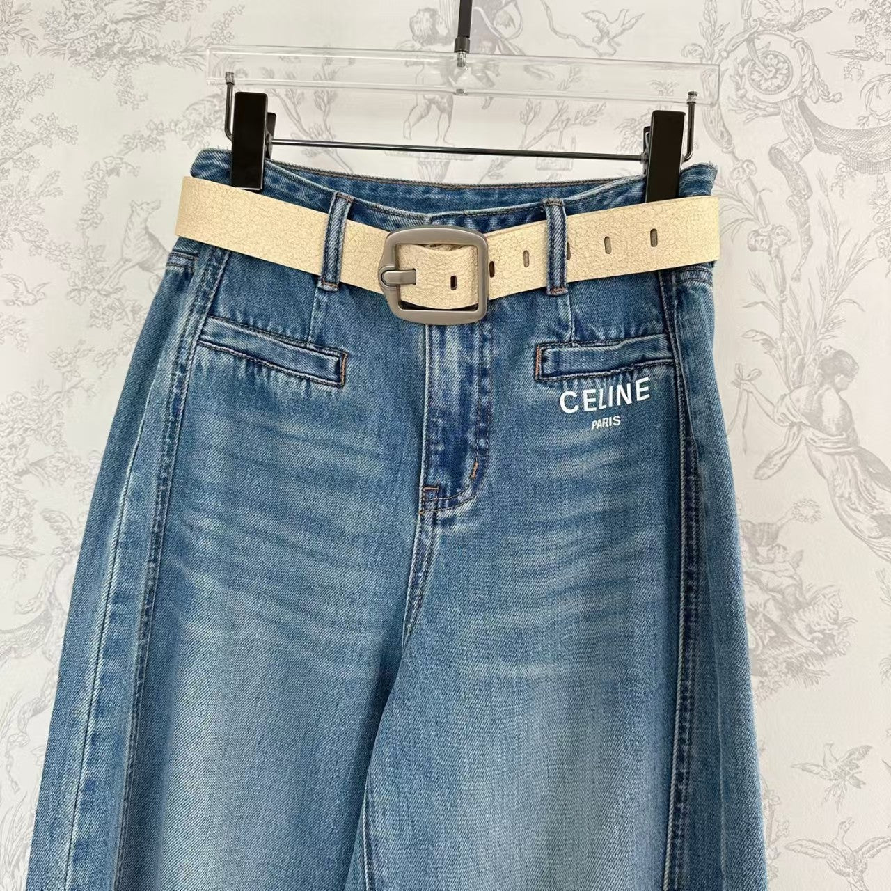 25 Early Spring Fashion Linen Denim Wide Leg Pants