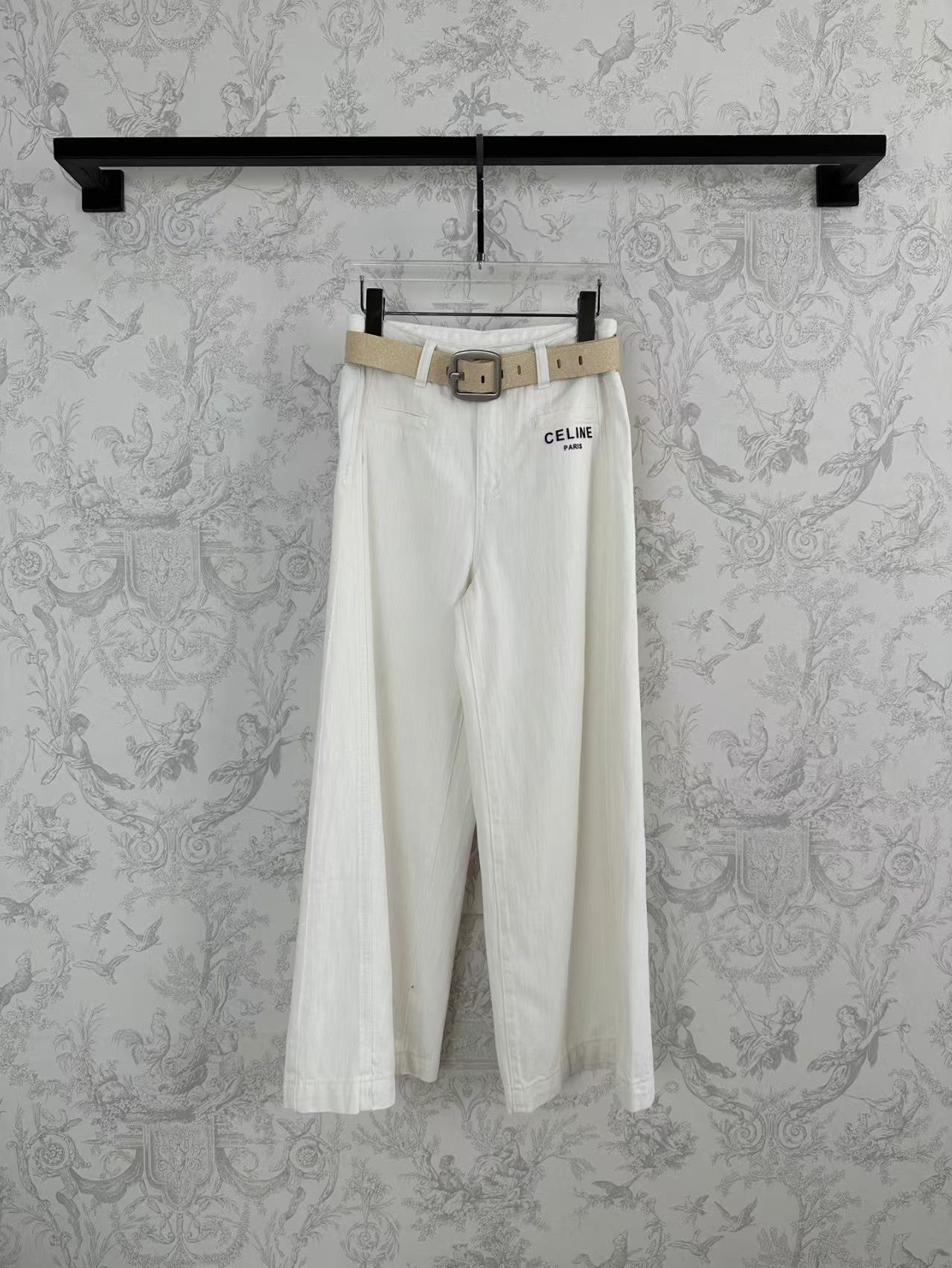 25 Early Spring Fashion Linen Denim Wide Leg Pants