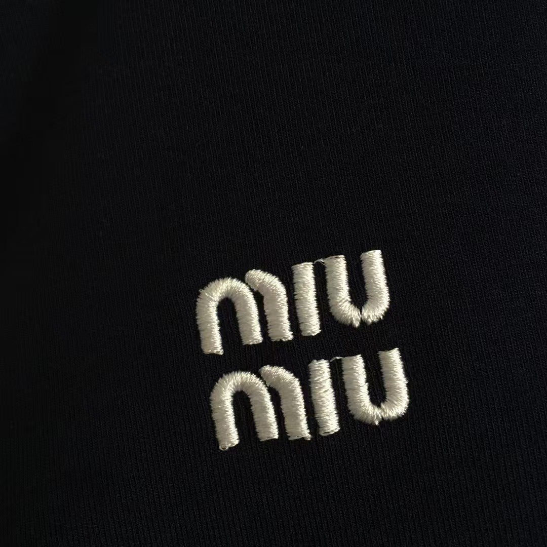 25 new simple logo embroidery color matching lace lapel short sleeves