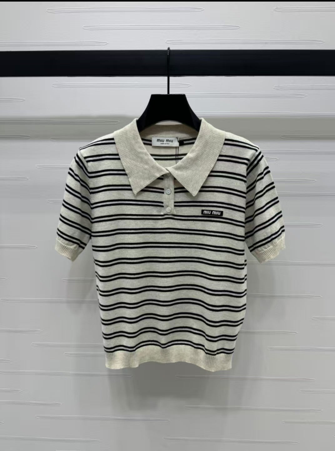 New spring and summer knitted round neck short sleeves