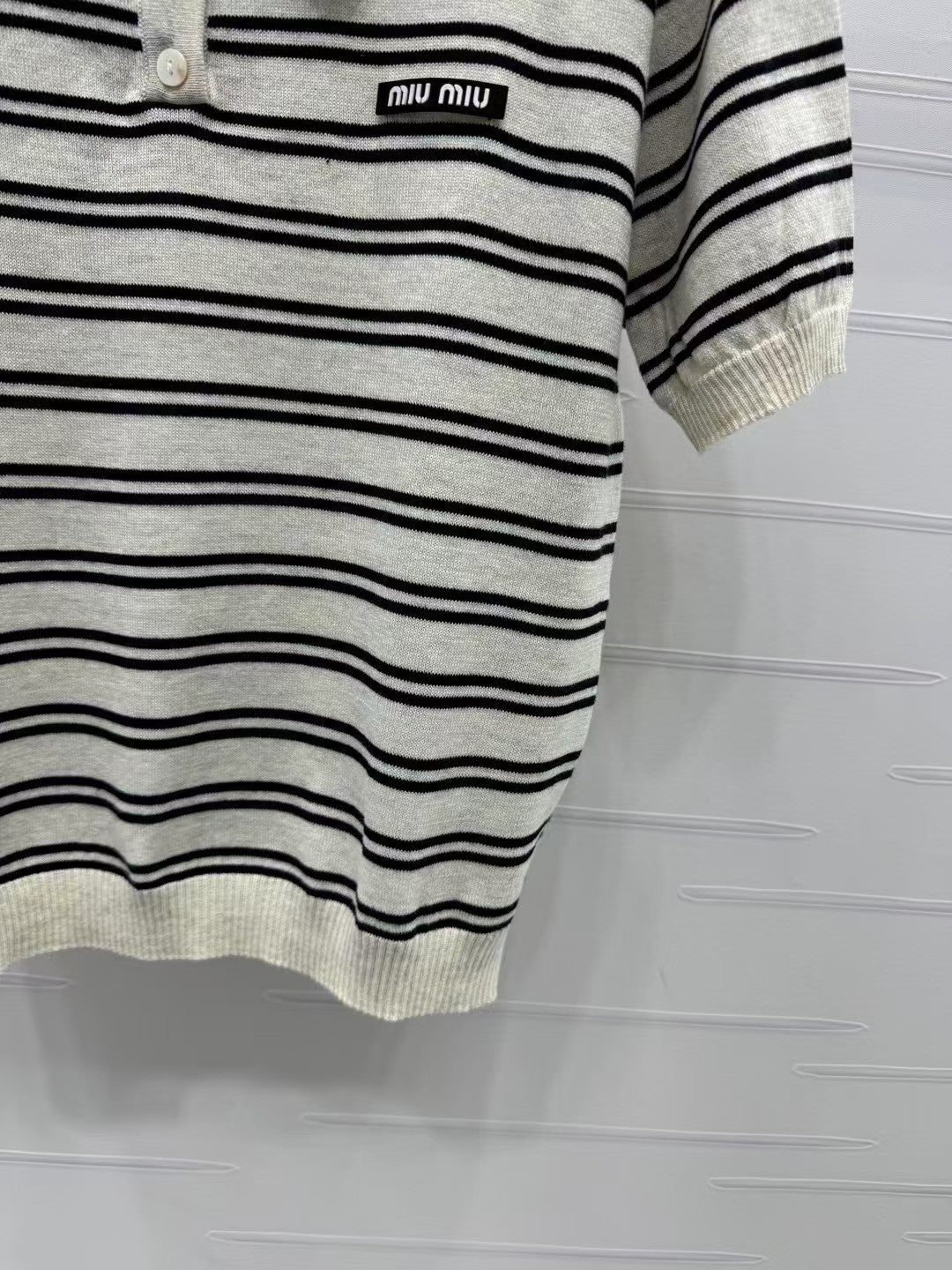 New spring and summer knitted round neck short sleeves