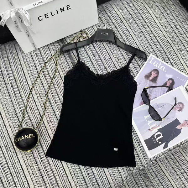 Lace patchwork camisole