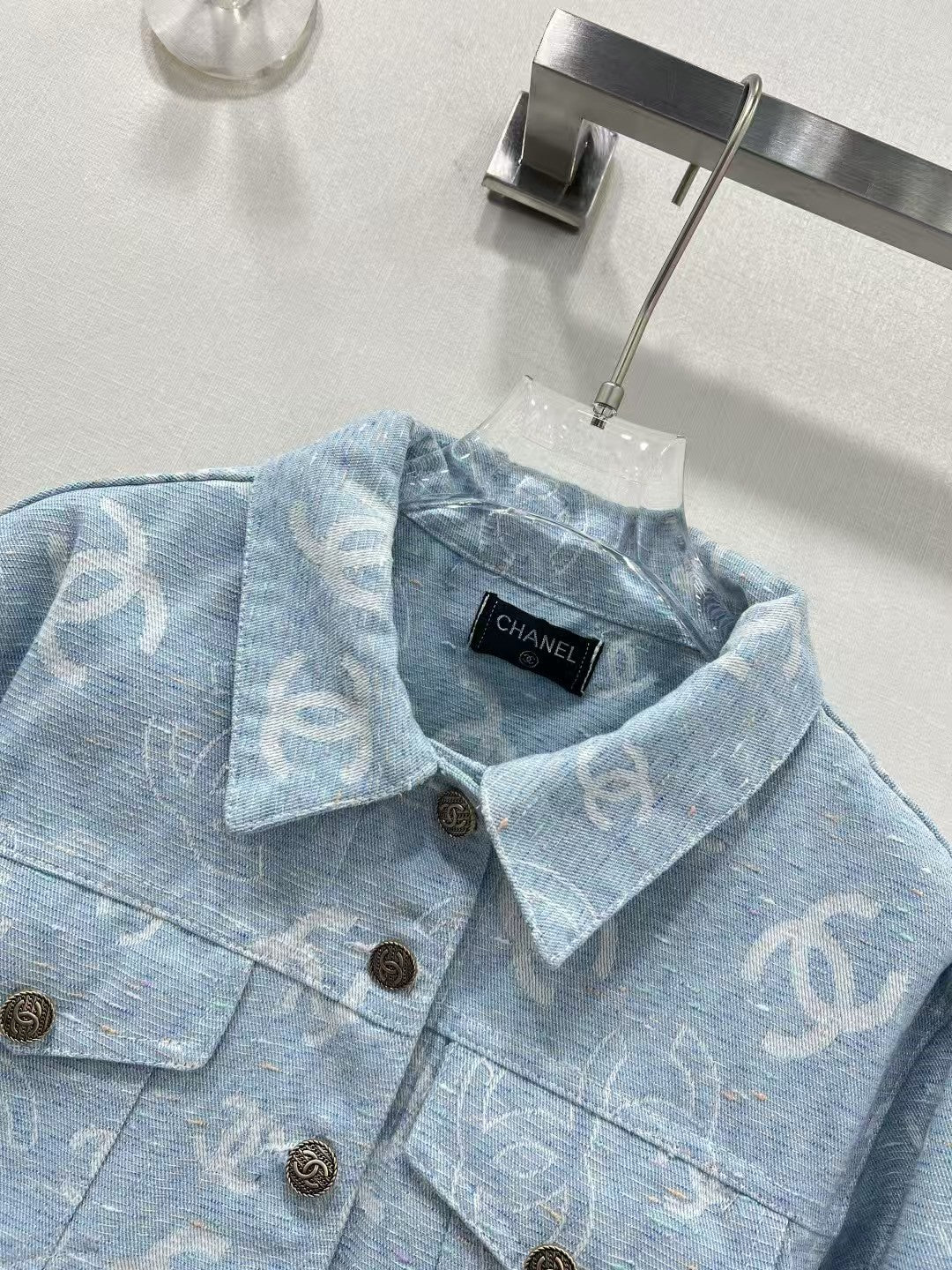 25 Early Spring New Jacquard Denim Jacket