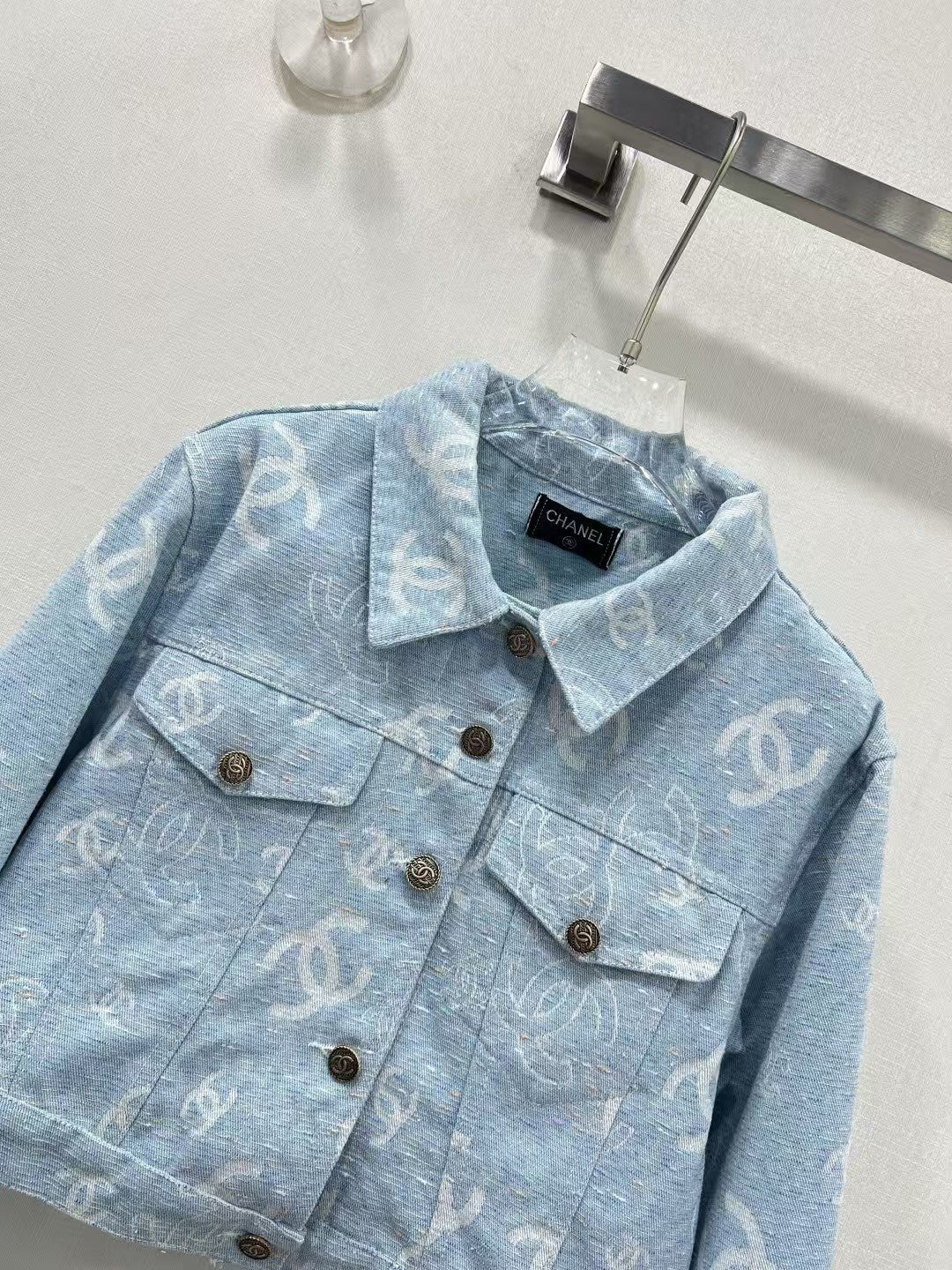 25 Early Spring New Jacquard Denim Jacket
