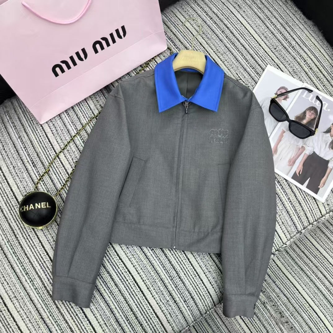 25 Early Spring Double Collar Lapel Jacket