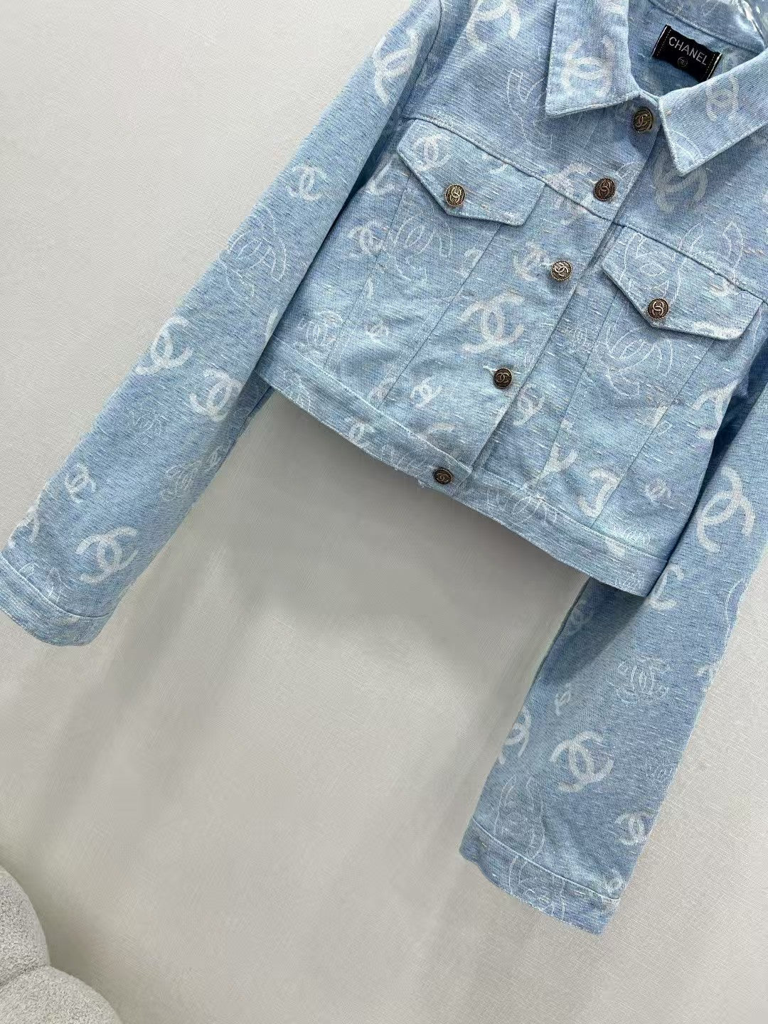 25 Early Spring New Jacquard Denim Jacket
