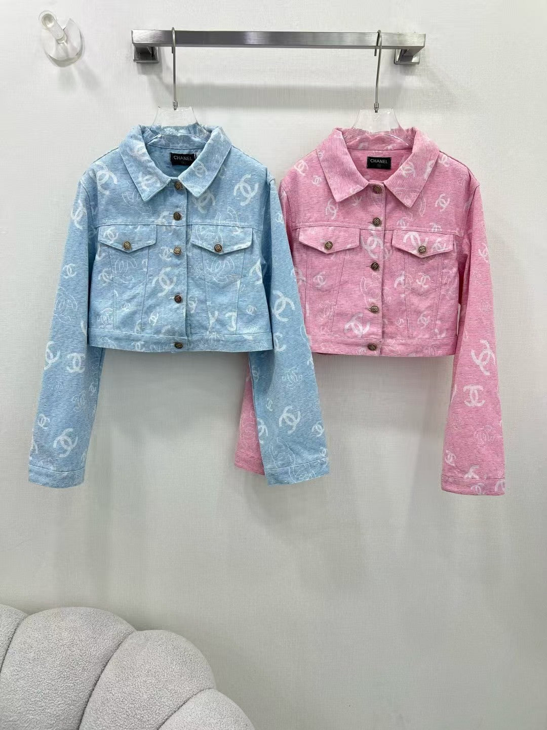 25 Early Spring New Jacquard Denim Jacket