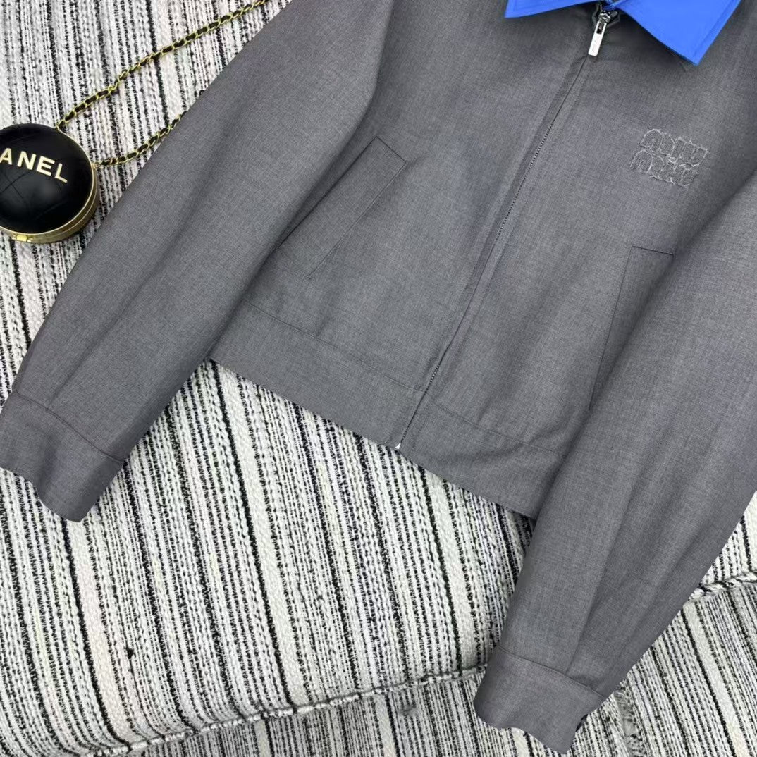 25 Early Spring Double Collar Lapel Jacket