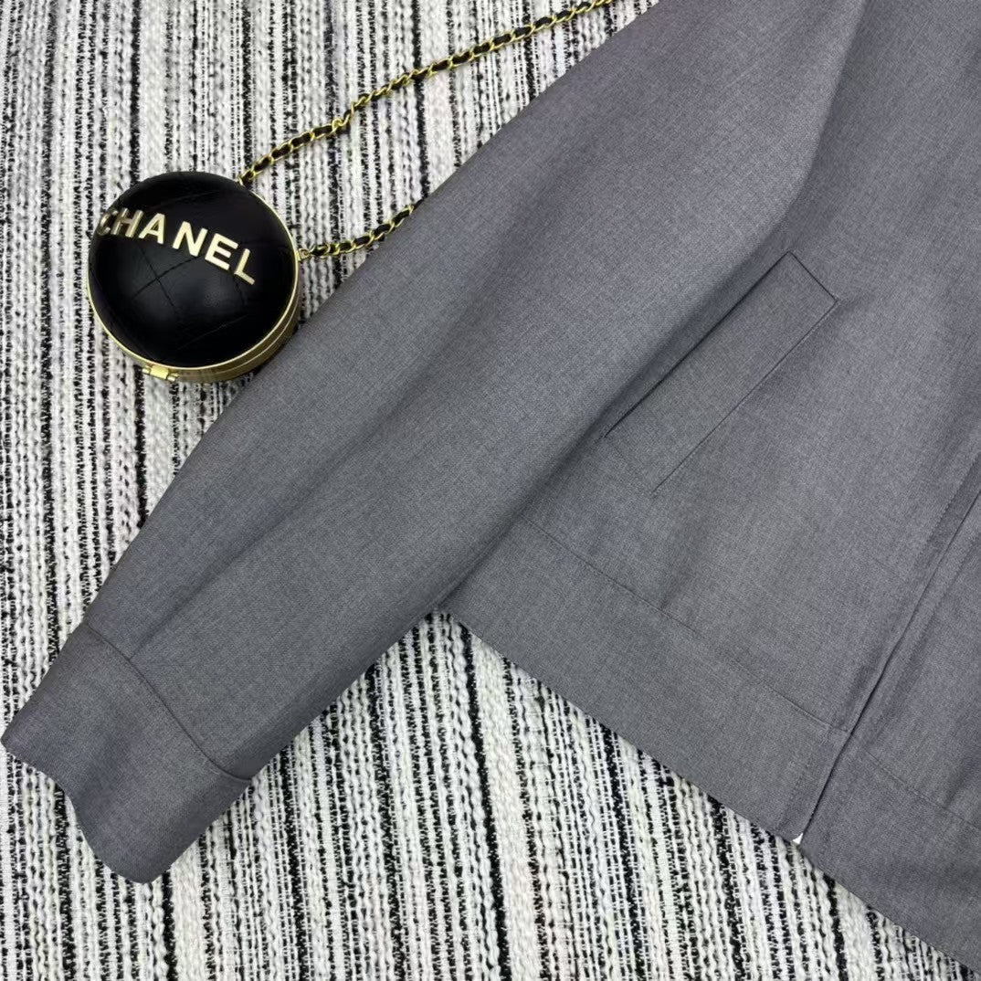 25 Early Spring Double Collar Lapel Jacket