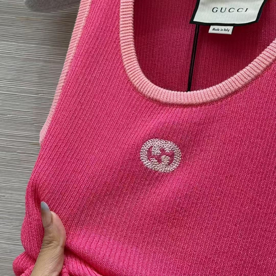 Vintage Embroidered Knitted Vest