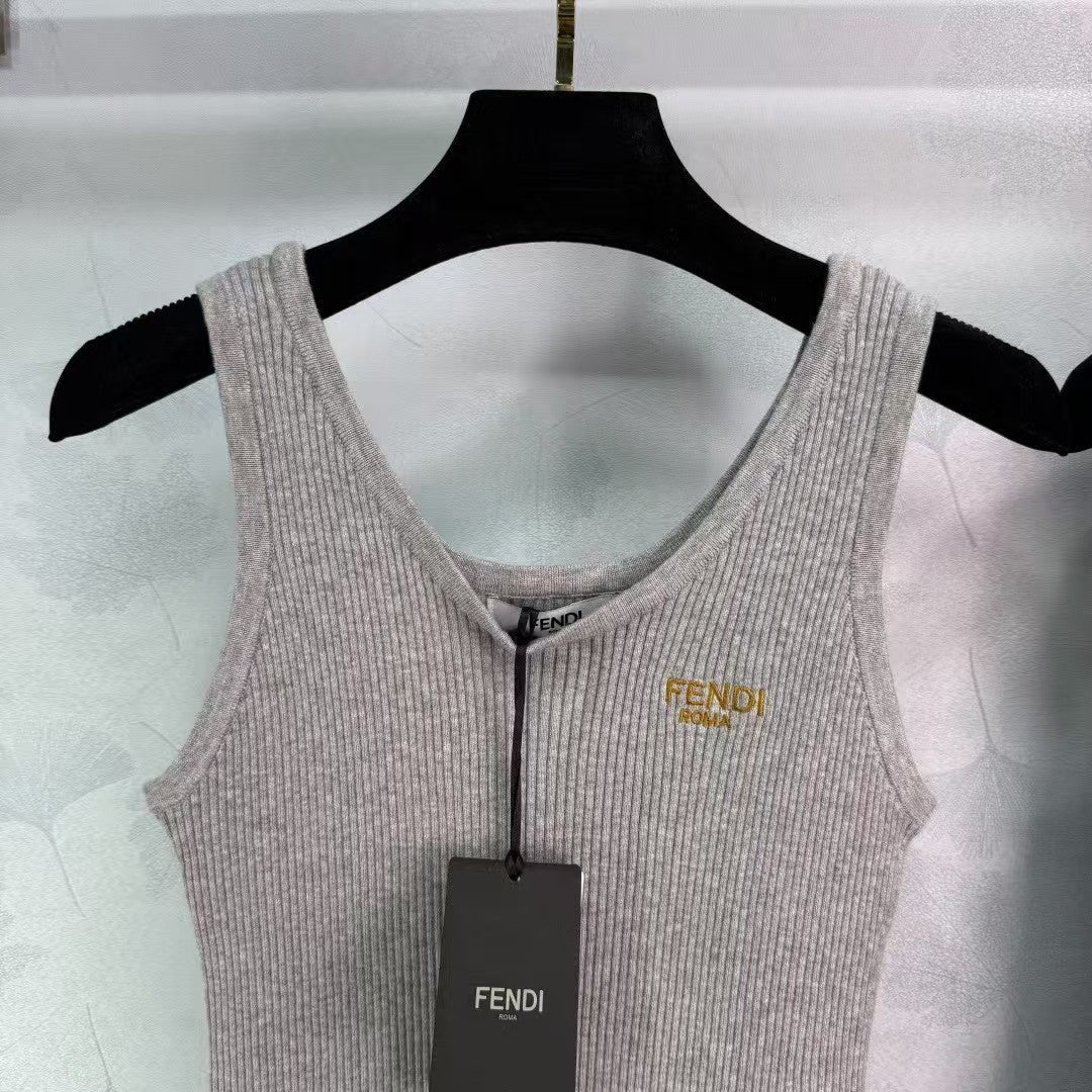 25ss knitted vest top