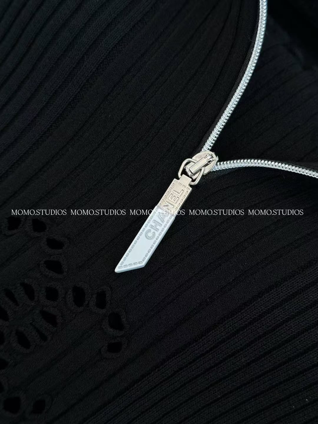 Hooded Crochet Elbow Sleeve Knit Top