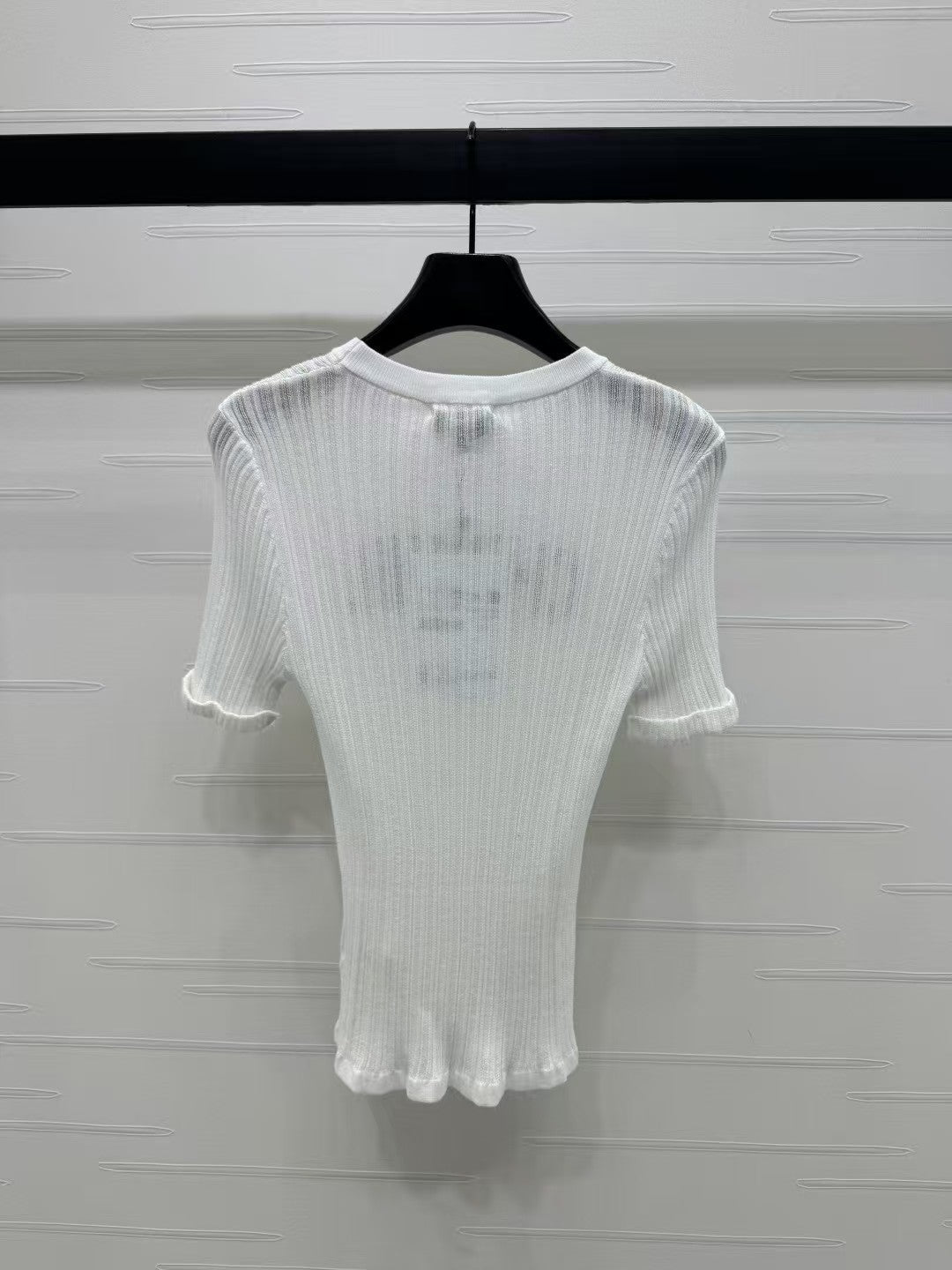 Round neck knitted short sleeves