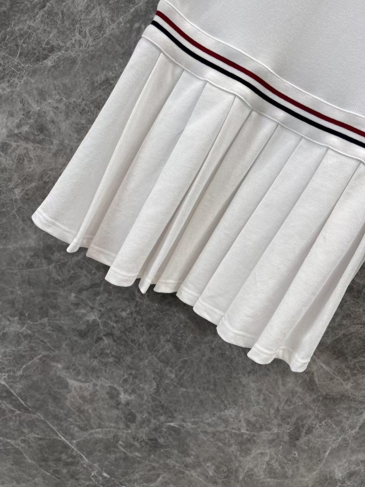 Preppy Classic Lapel Pleated Dress