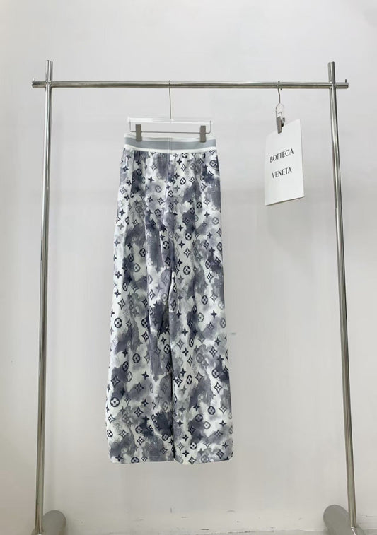 25 new style ribbon printed casual pants