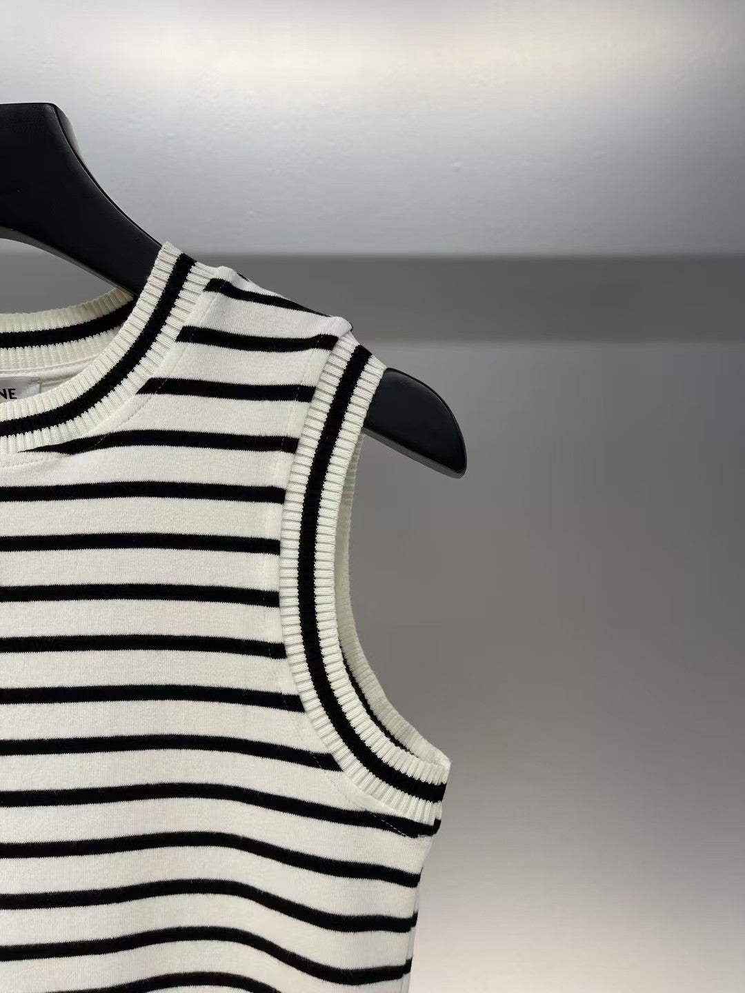 classic striped logo vest