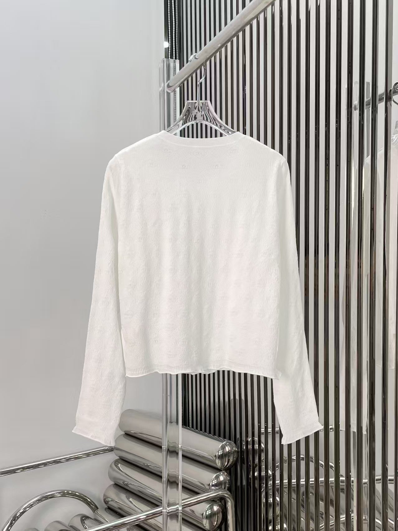 Double C Diamond Button Knit Cardigan