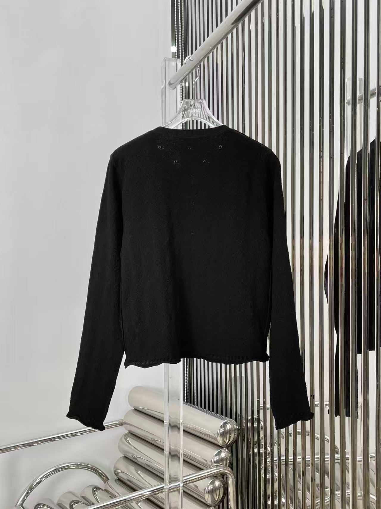 Double C Diamond Button Knit Cardigan