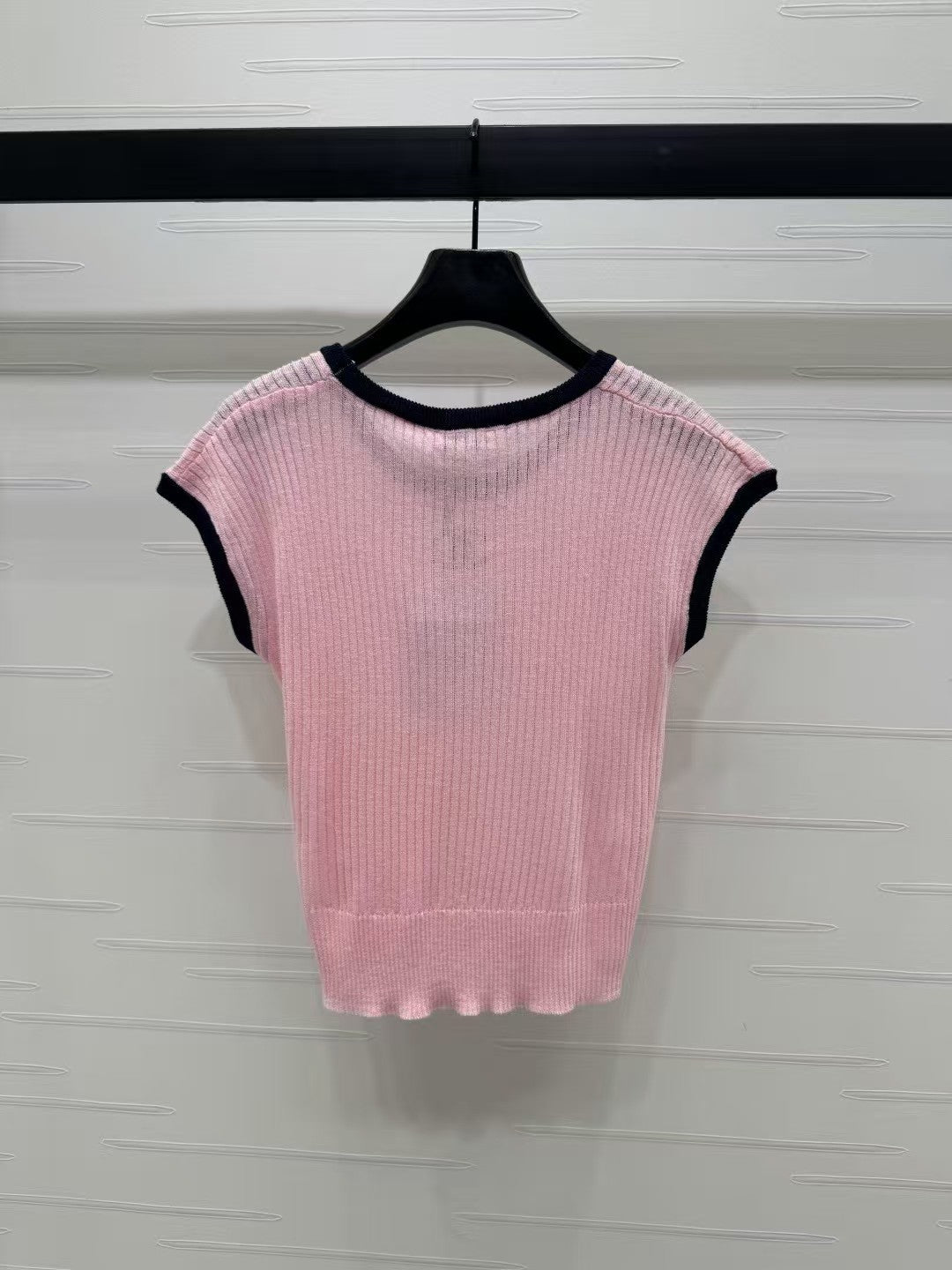 Logo knit short sleeves