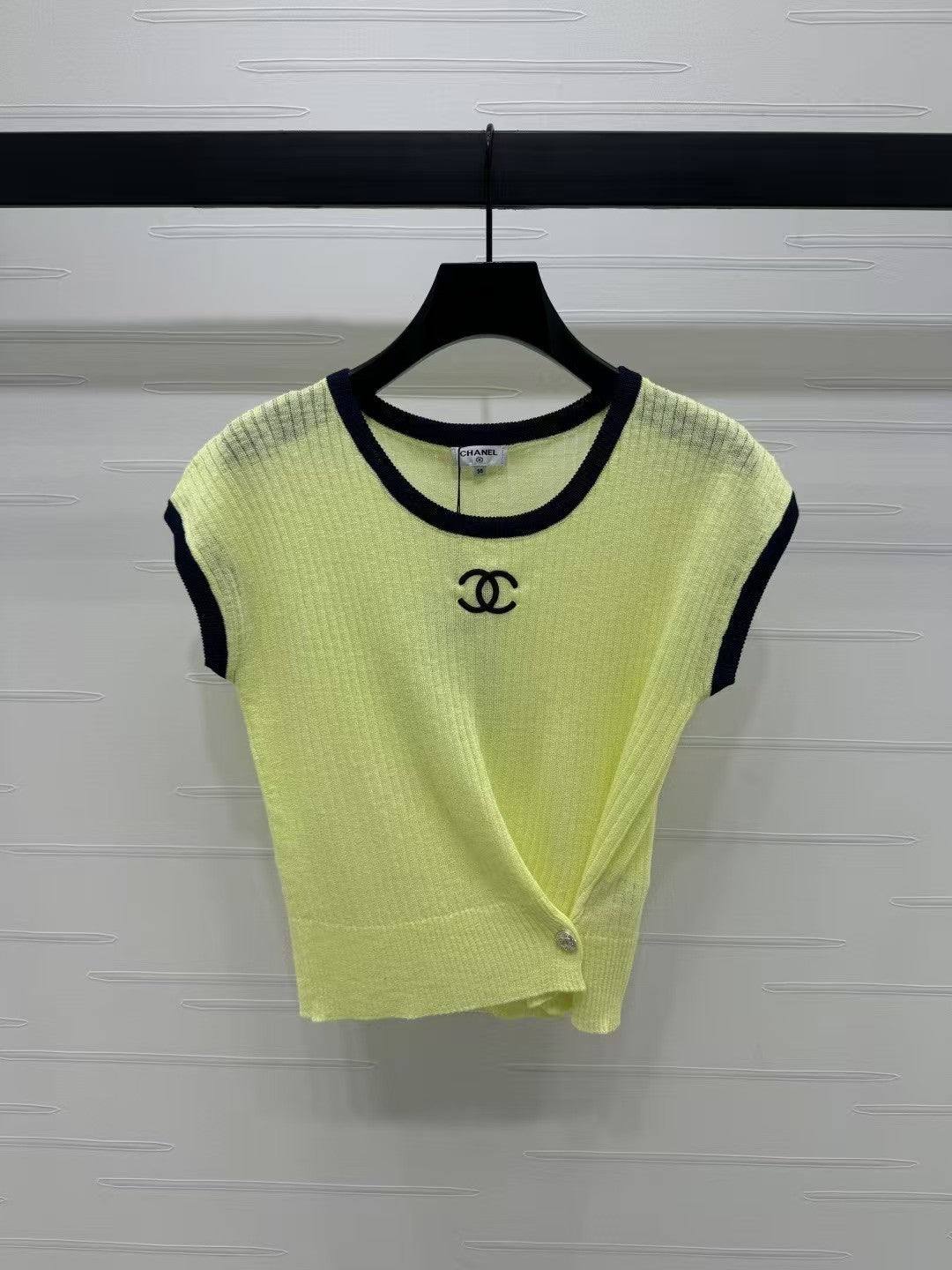 Logo knit short sleeves