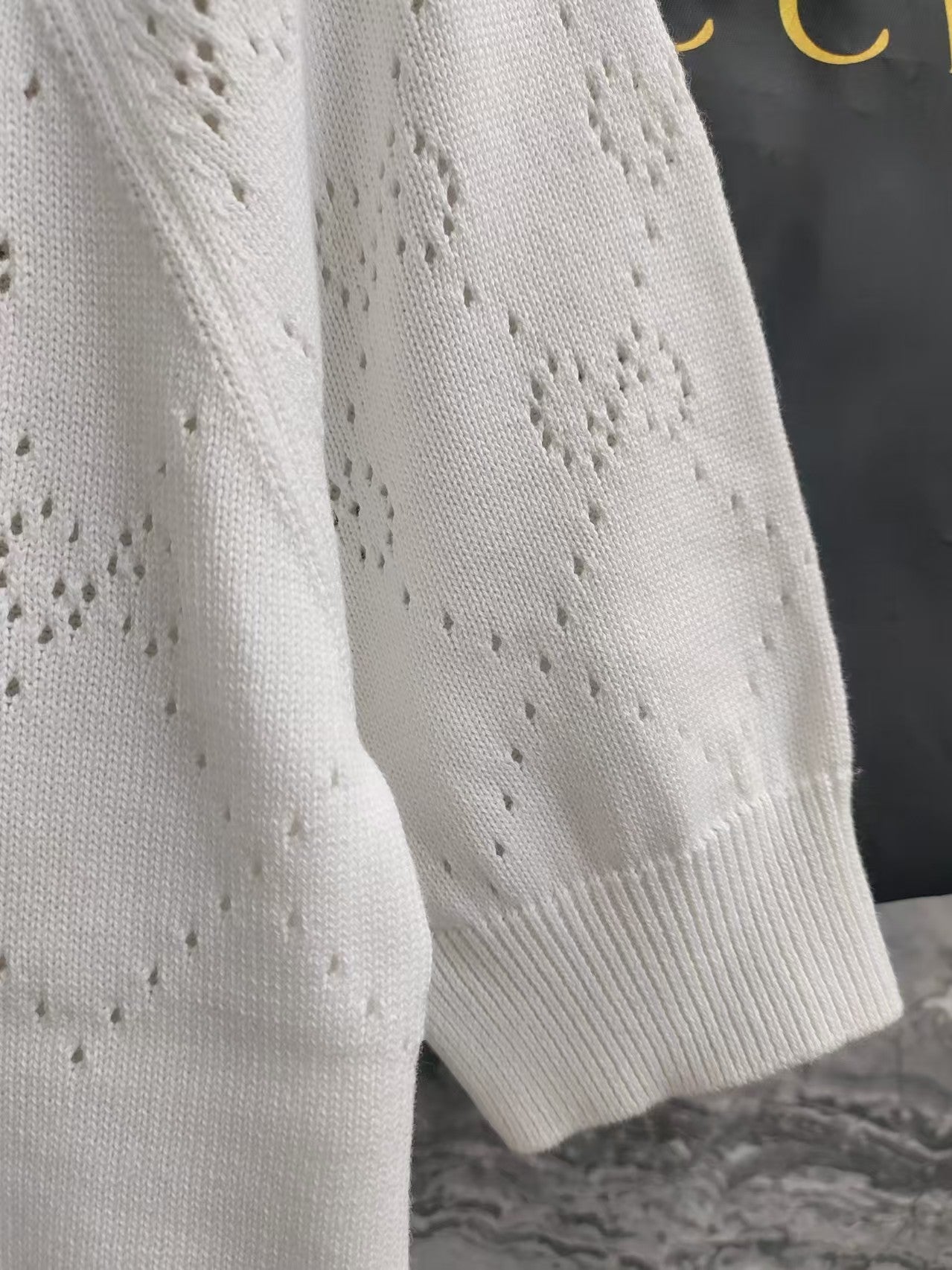 Cotton crew neck top