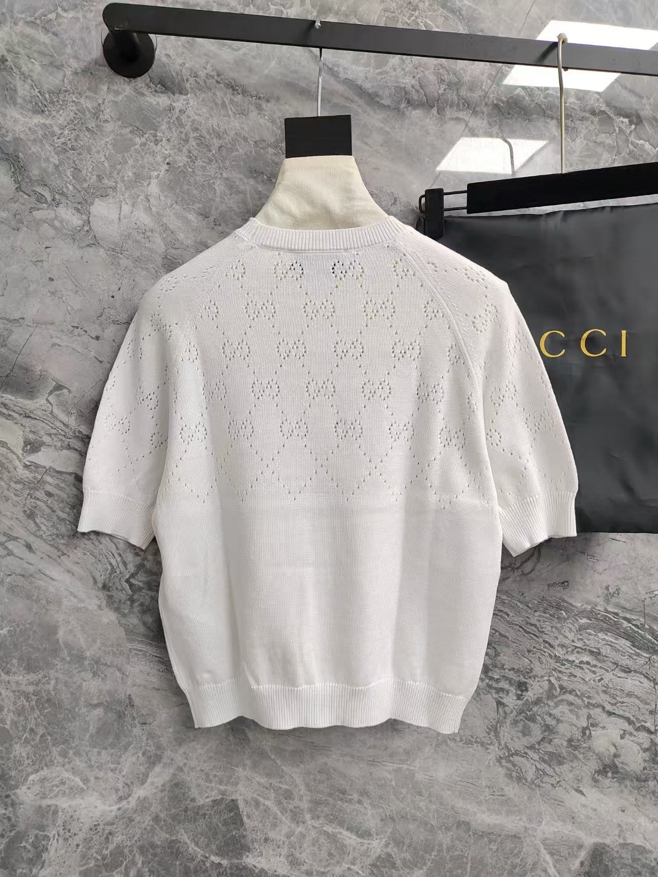 Cotton crew neck top