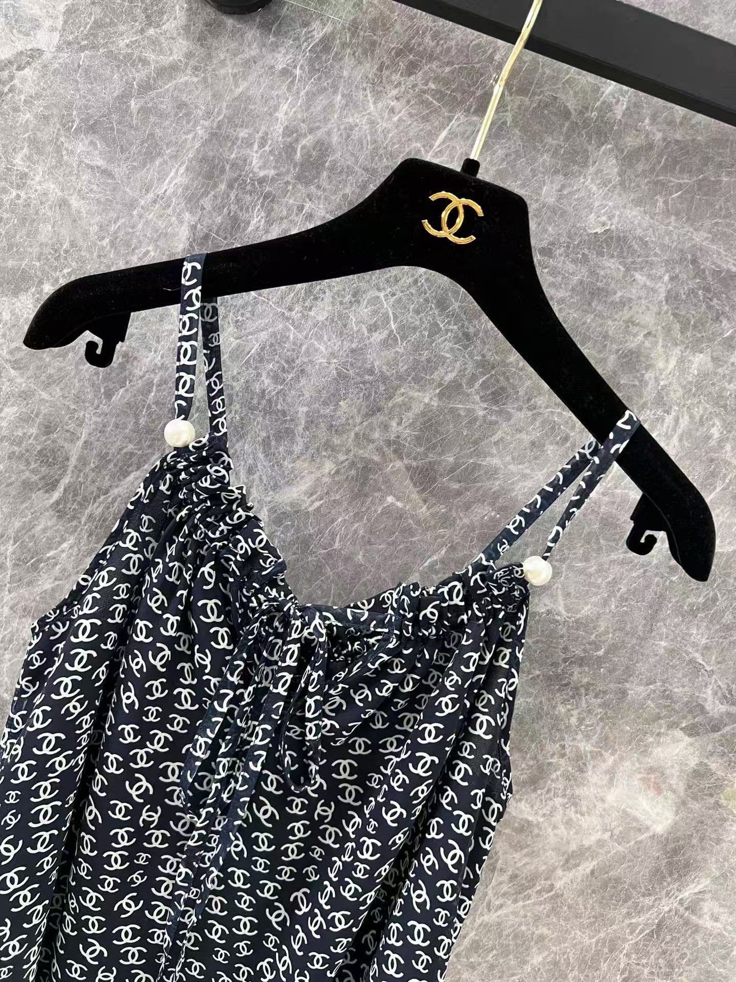 Double C printed camisole top