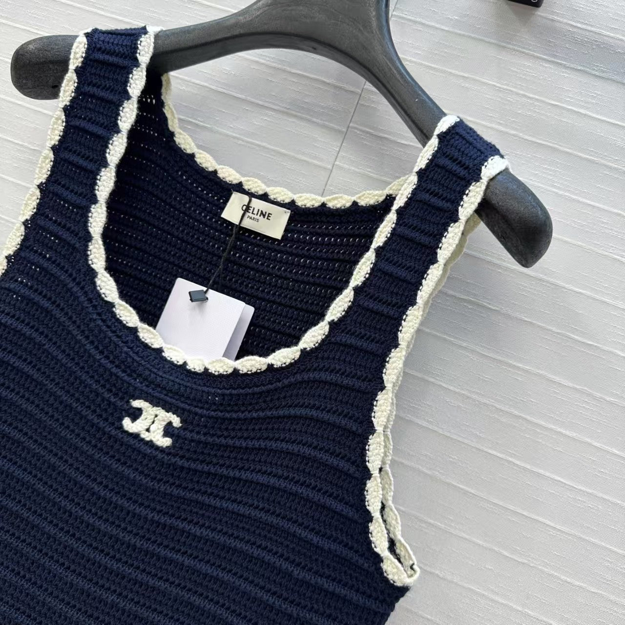 🔥🔥🔥Navy Crochet Sundress