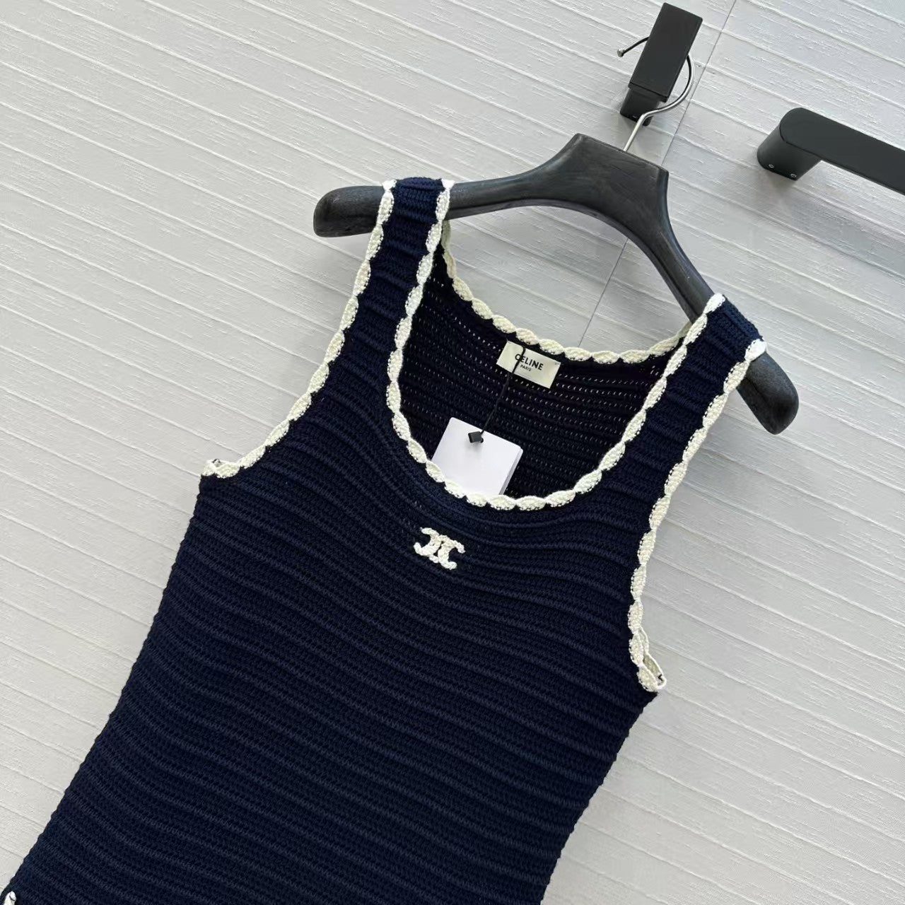 🔥🔥🔥Navy Crochet Sundress