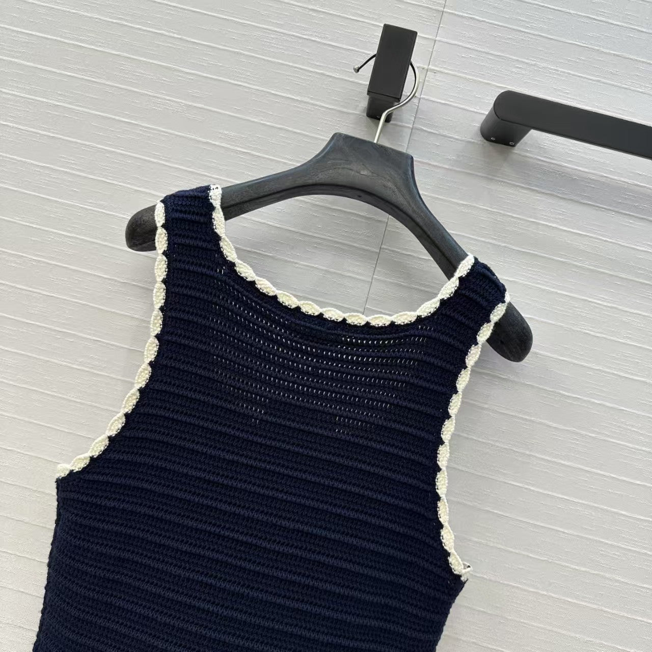 🔥🔥🔥Navy Crochet Sundress