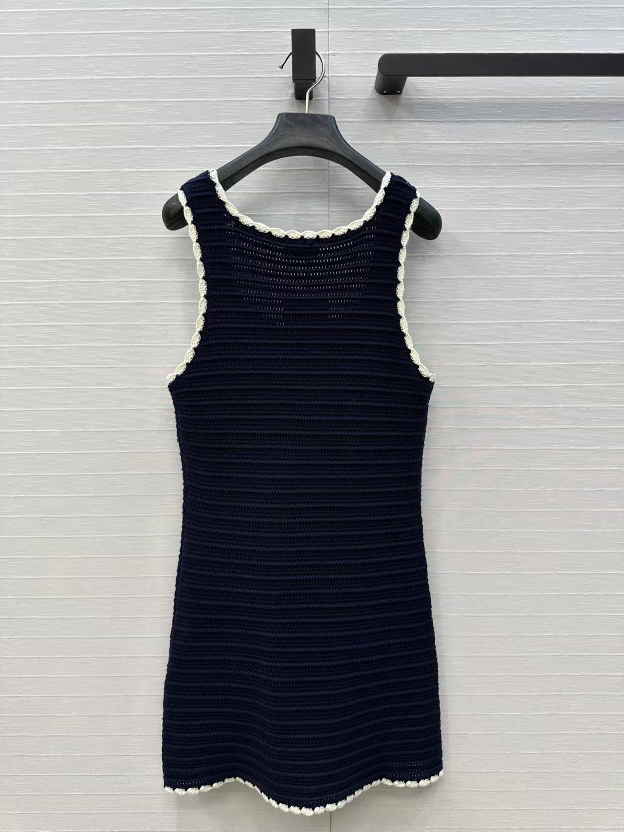 🔥🔥🔥Navy Crochet Sundress